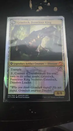 Grimlock, Dinobot Leader Grimlock, Ferocious King Media Promos Foil - Image 1