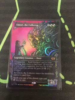 MTG Magic The Gathering Umori, The Collector Foil Borderless MUL Ooze Commander - Image 1