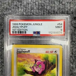 1999 Pokemon Jungle Jigglypuff 1st Edition PSA 9 #54/64 WOTC Free Shipping - Image 4