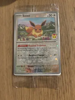 Eevee 74/131 Sealed Pokemon Day Promo Card 2025 Prismatic Evolutions - Image 1