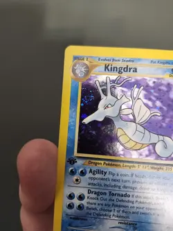 POKEMON TCG 1ST EDITION KINGDRA 8/111 ☆ HOLO RARE NEO GENESIS W SWIRL 🌀 NM - Image 2