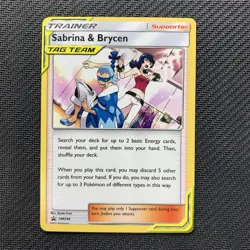 Sabrina & Brycen SM246 Pokemon TCG: Black Star Promos Lightly Played (LP) - Image 1