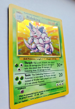 Pokemon TCG - Nidoking 11/102 Rare Holo - Base Set Unlimited - MP/HP - WOTC 1999 - Image 3