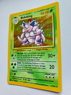 Pokemon TCG - Nidoking 11/102 Rare Holo - Base Set Unlimited - MP/HP - WOTC 1999 - Image 5