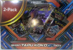 Pokemon Tapu Koko GX Figure Collection 2-Pack - Factory Sealed Shiny GX Box Sun - Image 1