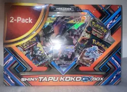 Pokemon Tapu Koko GX Figure Collection 2-Pack - Factory Sealed Shiny GX Box Sun - Image 2