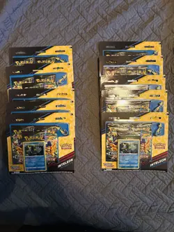 Lot of 10 Pokemon TCG New/Sealed Crown Zenith Pin Collection Inteleon - Image 1