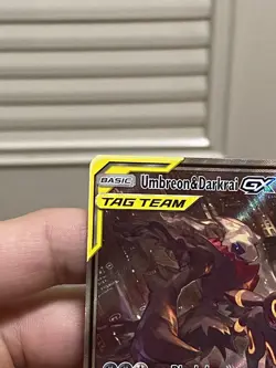 Pokemon TCG Umbreon Darkrai GX SM241 Tag Team Black Star Promo Holo - Image 2