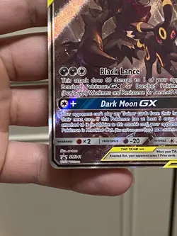 Pokemon TCG Umbreon Darkrai GX SM241 Tag Team Black Star Promo Holo - Image 4