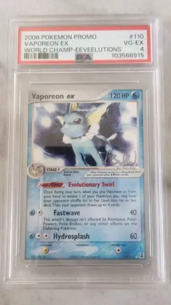 2006 Pokemon Promo World Champ - Set of 4 PSA Graded - Umb, Vap, Esp, Flareon - Image 4