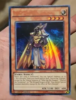 misprint no name Ra's Disciple DRL3-EN052 1st Edition yugioh error ultra rare lp - Image 1