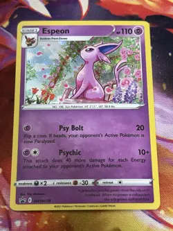 Espeon SWSH174 SWSH: Sword & Shield Promo Cards Holo NM - Image 1
