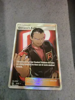 Giovanni's Exile 67/68 Hidden Fates Full Art Ultra Rare Card - Image 1