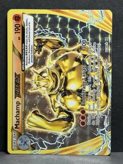 Pokemon TCG Evolutions Full Art Ultra Rare Holo Card Machamp Break 60/108 XY NM - Image 1