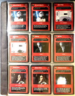 🔥🔥1995 STAR WARS CCG PREMIERE LIMITED (DARK) 153 PC. CARD LOT WITH BINDER! - Image 1
