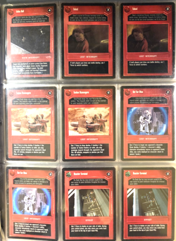 🔥🔥1995 STAR WARS CCG PREMIERE LIMITED (DARK) 153 PC. CARD LOT WITH BINDER! - Image 3