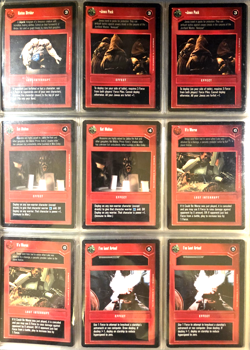 🔥🔥1995 STAR WARS CCG PREMIERE LIMITED (DARK) 153 PC. CARD LOT WITH BINDER! - Image 5