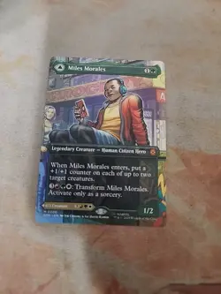 Miles Morales (0200) Borderless Marvel's Spider-Man MTG NM - Image 1