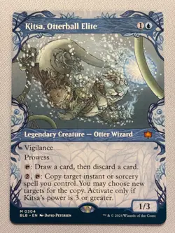 Kitsa, Otterball Elite - Showcase - Bloomburrow - LP MTG - Image 1