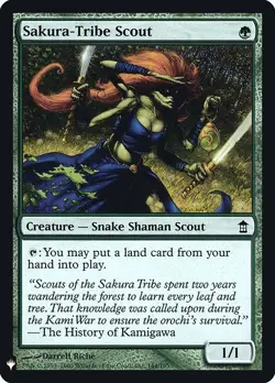 MTG Sakura-Tribe Scout PLST Common Foil #SOK-144 - Image 1