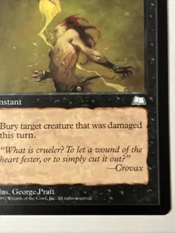 Signed ARTIST PROOF Fatal Blow Illus George Pratt MTG - Image 3