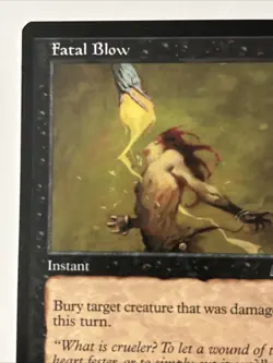 Signed ARTIST PROOF Fatal Blow Illus George Pratt MTG - Image 5