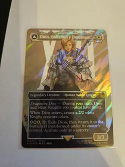 Dion, Bahamut's Dominant Borderless Surge FOIL MTG FIN Nm/M - Image 1