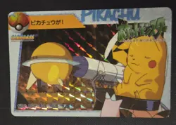 Pikachu & Rocket 130 Carddass Vending Series 4 1998 Japanese Pokemon Prism - Image 1