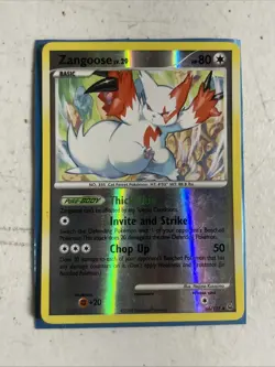 Zangoose 66/127 Reverse Holo Pokemon Platinum Uncommon Card - Image 1