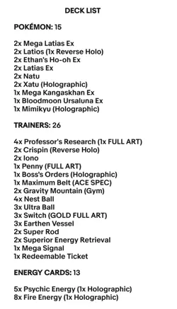 Mega Latias Ex & Ethan's Ho-oh Ex - Pokemon TCG - OutTheBoxTCG Custom Meta Decks - Image 2