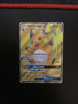Raichu GX SM90 Full Art Holo Black Star Promo Pokemon NM - Shining Legends - Image 1