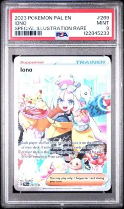 PSA 9 Iono 269/193 Pokemon SV Paldea Evolved Special Illustration Rare SIR - Image 1