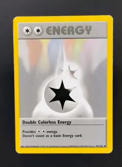 1999 Pokemon Base Set Double Colorless Energy #96/102 - Image 1