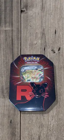 Pokemon TCG - Team Rocket Tin - Persian - New Factory Sealed - Image 1