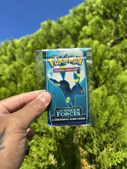 2005 Pokemon EX UNSEEN FORCES (Umbreon) Factory Sealed Booster Pack English - Image 2