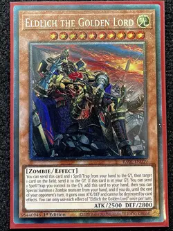 Eldlich the Golden Lord Collector’s Rare 1st Ed Alt Art Mint Card [RA01-EN019] - Image 1