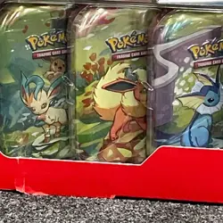Pokemon Prismatic Evolutions Costco 8 Mini-Tin Bundle w/Promo Cards, Box Torn - Image 2