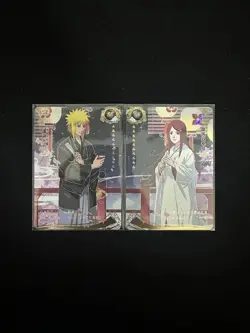 LOT 2 KaYou Naruto TCG Card Minato Namikaze #NR- SE-001 Kushina Uzumaki #2 M63 - Image 1