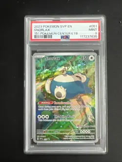 Snorlax - 051 (Pokemon Center Exclusive) 051 Sv: Scarlet & Violet Promo Cards... - Image 1