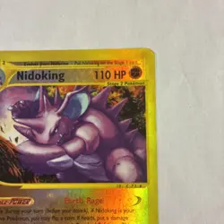 Nidoking 24/147 Reverse Holo Aquapolis LP Card Pokemon TCG - Image 3