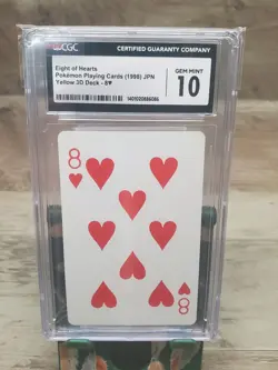 Pokemon 1998 JPN Playing Card 8❤ CGC Gem MINT 10 - Image 1