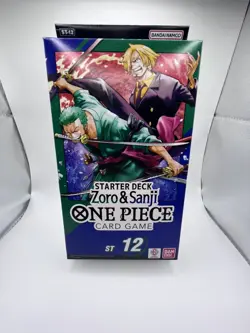 ONE PIECE CARD GAME - ZORO AND SANJI - ST12 STARTER DECK ENGLISH NEW, SEALED - Image 1