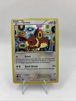 Eevee BW94 Black & White Holo Black Star Promo Pokemon Card-MP - Image 1