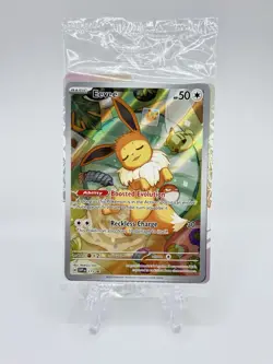 SEALED Pokemon Prismatic Evolutions Eevee Promo Card SVP 173 & 4 Deck Dividers - Image 1