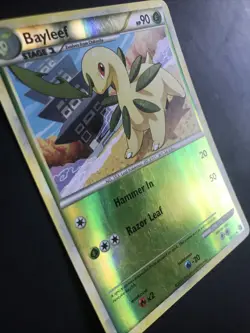 Pokemon Cards HGSS Bayleef 35/123 Reverse Holo Excellent Condition - Image 2
