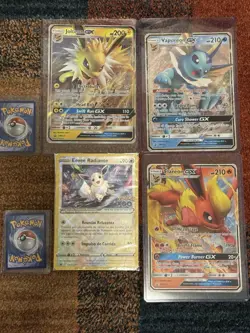 Eevee, Vaporeon, Jolteon, Flareon Jumbo Pokemon oversized card Lot Of 4 NM/M - Image 1