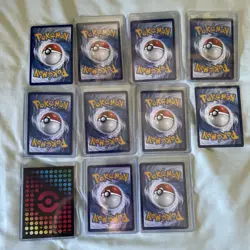 Pokemon Gold Card Lot 10+ (TG, Energy, V, VMAX) GOLD RAYQUAZA X2 - Image 5