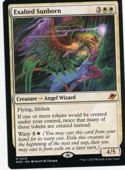 2025 Magic the Gathering Exalted Sunborn Creature Angel Wizard Near Mint - Image 1