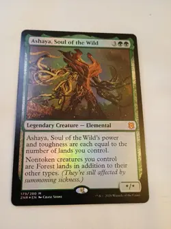 Zendikar Rising MTG Foil Ashaya, Soul of the Wild Magic - Image 1