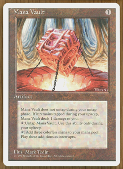 Mana Vault - 4th Edition - Near Mint (Damaged Corner)!! - Image 1